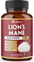 Zolotus 11 i 1 Lions Mane Mushroom Kapsler, 3 Måned Tilgang med Cordeyceps, Reishi, Ashwagandha, Panax Ginseng - 90 Kapsler
