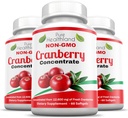 Ikke-GMO Tranebær Koncentreret fra 12,600 mg - Triple Strength Softels - Let at synke piller for mænd og kvinder, 3 flasker