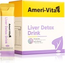 Flydende lever Detox drik supplement - Mælk tidsel & Artiskoke Udtrækker med gurkemeje & Inositol - Naturlig lever sundhed support - sukkerfri, ikke-GMO, Peach Flavor - 30 Sachels
