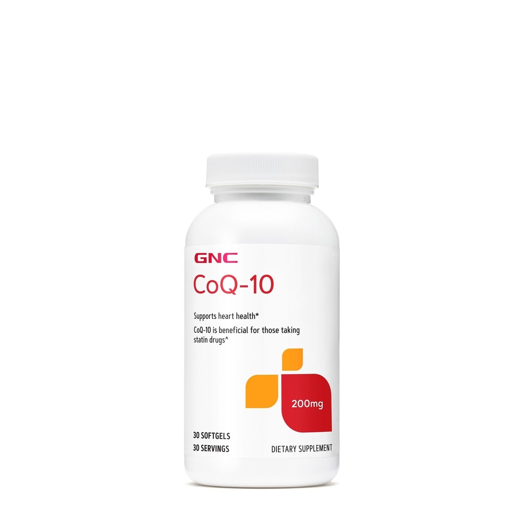 GNC CoQ10 200mg tillæg, understøtter hjerte sundhed, 30 Servere