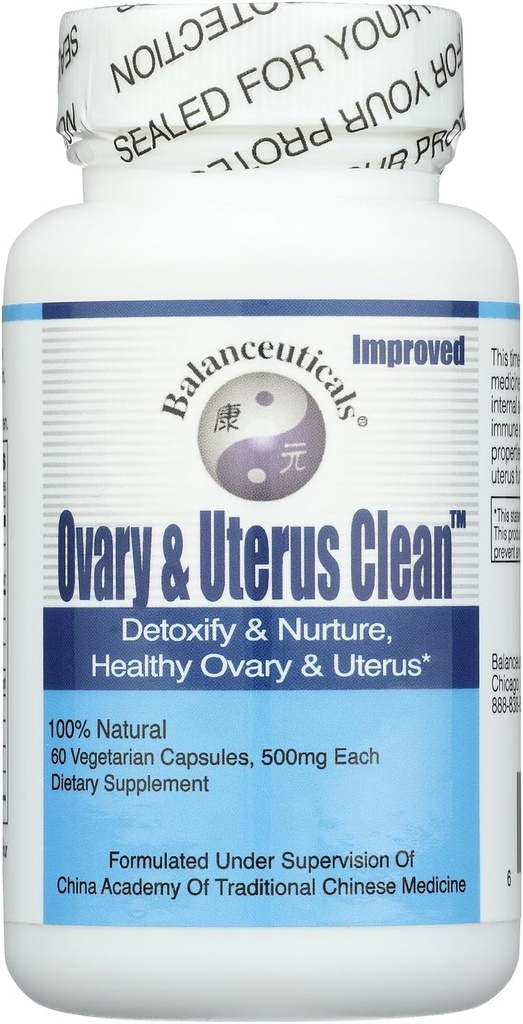 Ovary & Uterus Clean, 500 mg Dietary Supplement Capsules, 60-Count Bottle