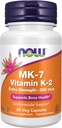 Now Foods Supplements, Vitamin K2 (MK- 7) 300 mcg, Extra Strength, Supports Bone Health *, 60 Veg Kapsler