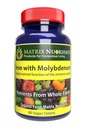 Jern med Molybdæn - Immun og stress support, ANTIOXIDANT sundhed, assister med cellulær vækst - 100% økologisk - Vegan tabletter (60ct)