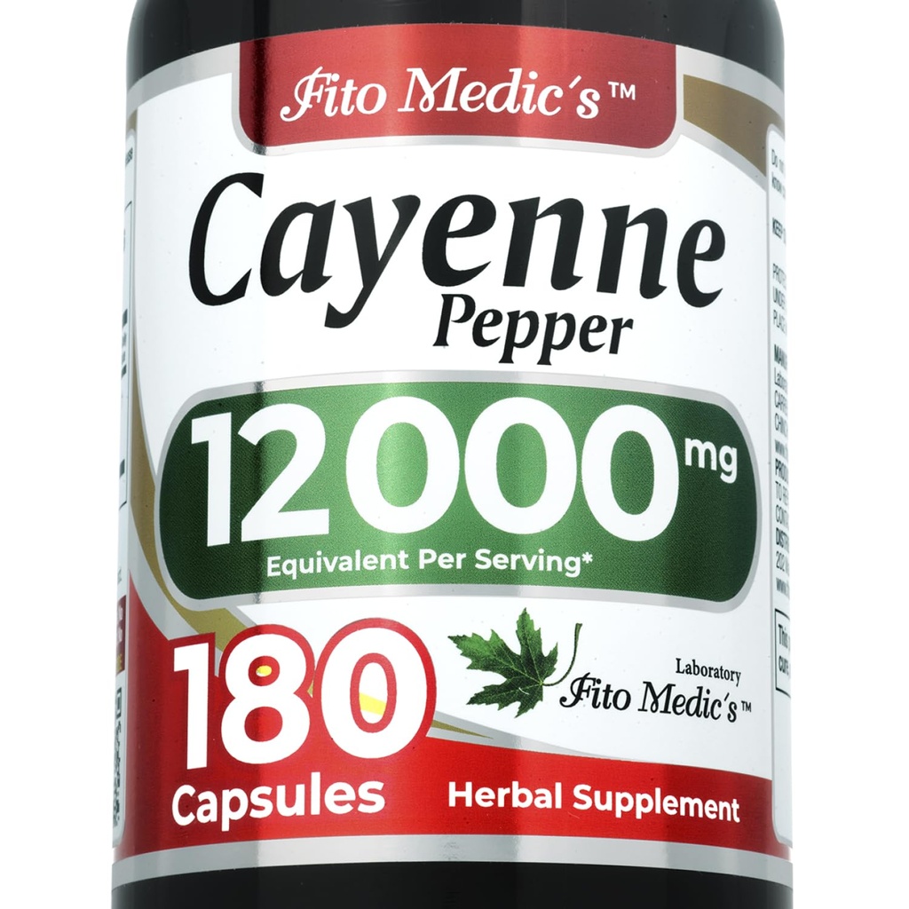 FITO MEDIC 'S Lab Note 124; Cayenne Pepper Capsules Organic Deposal 124; Cayenne Pepper Extract