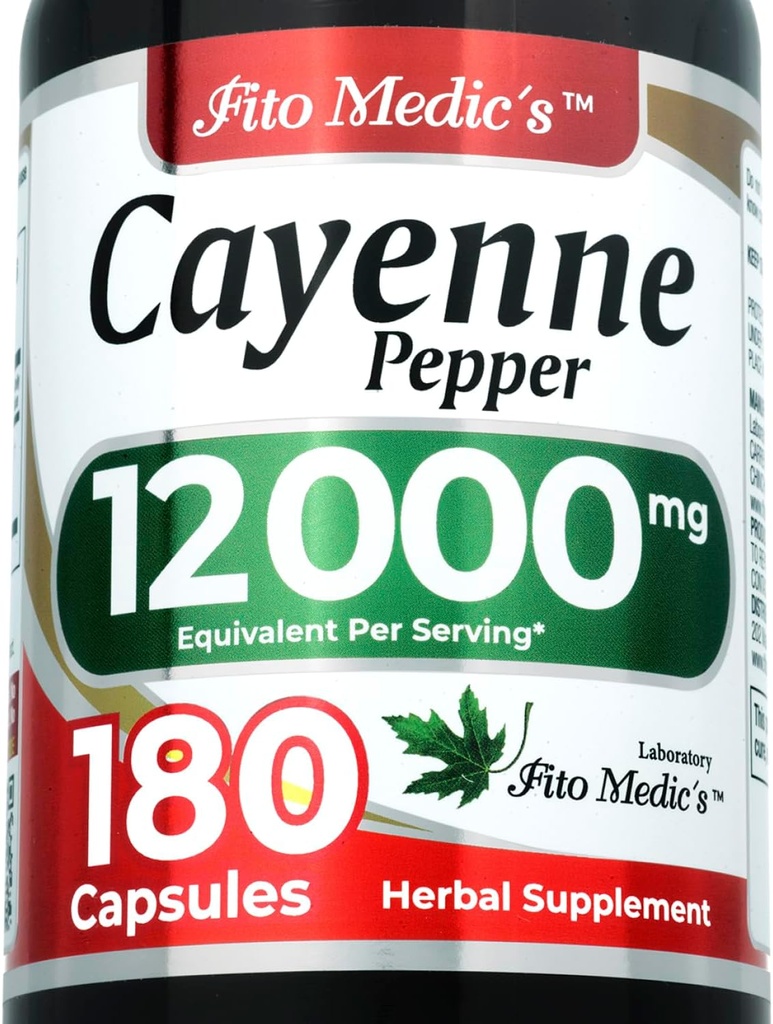 FITO MEDIC 'S Lab Note 124; Cayenne Pepper Capsules Organic Deposal 124; Cayenne Pepper Extract