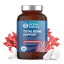 OCEAN ESSENCE Total Knoglestøtte - Plantbaseret Alger Calcium supplement til støtte Bone densitet & styrke - for mænd og kvinder 35 + - 120 Naturlige Calcium kapsler - Vitaminer for optimal sundhed