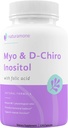 Myo- Inositol & D- Chiro Inositol Blend med 100% af den daglige folat - 40: 1 Fysiologisk Ratio - Polycystisk ovariesyndrom (PCOS), Hormonal Balance og Ovarial Support 120 Kapsler