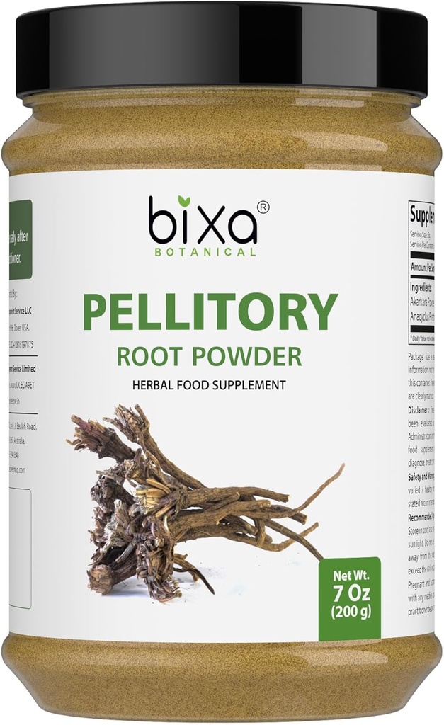 bixa BOTANIC Pellential Root Powder Name 124; Anacyclus pyrethrum / Akaratar