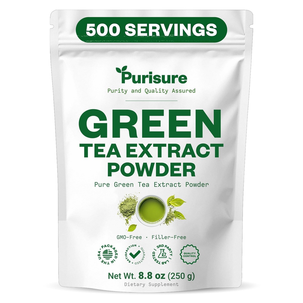 Fritid Green Tea Uddrag 124; Pulveriseret te fra Premium Green Leaf Beeg 124; Unsweeted Vegan Tea for Latte & Smoothie Opskrift Note 124; All- Natural Antioxidant Green Tea Powder med EGCG & Polyphenols Beeg 124; 500 Servere