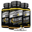 (3 Pack) Sizegenix Max 1600MG Avanceret mænds sundhed Formel 180 Kapsler