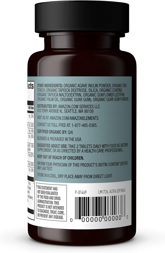 Elements Organic Hel Food B Complex, 60 tabletter (pakke med 2)