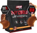 Labrada Hydro 100% Pure Hydrolyzed Whey Protein Isolate Powder, Lactose Free, Glutamin, Fastest Digesting Whey Tilgængelig, Instant Mixing, Lækker smag 45 Servere 4lb (Jordnøddesmør)