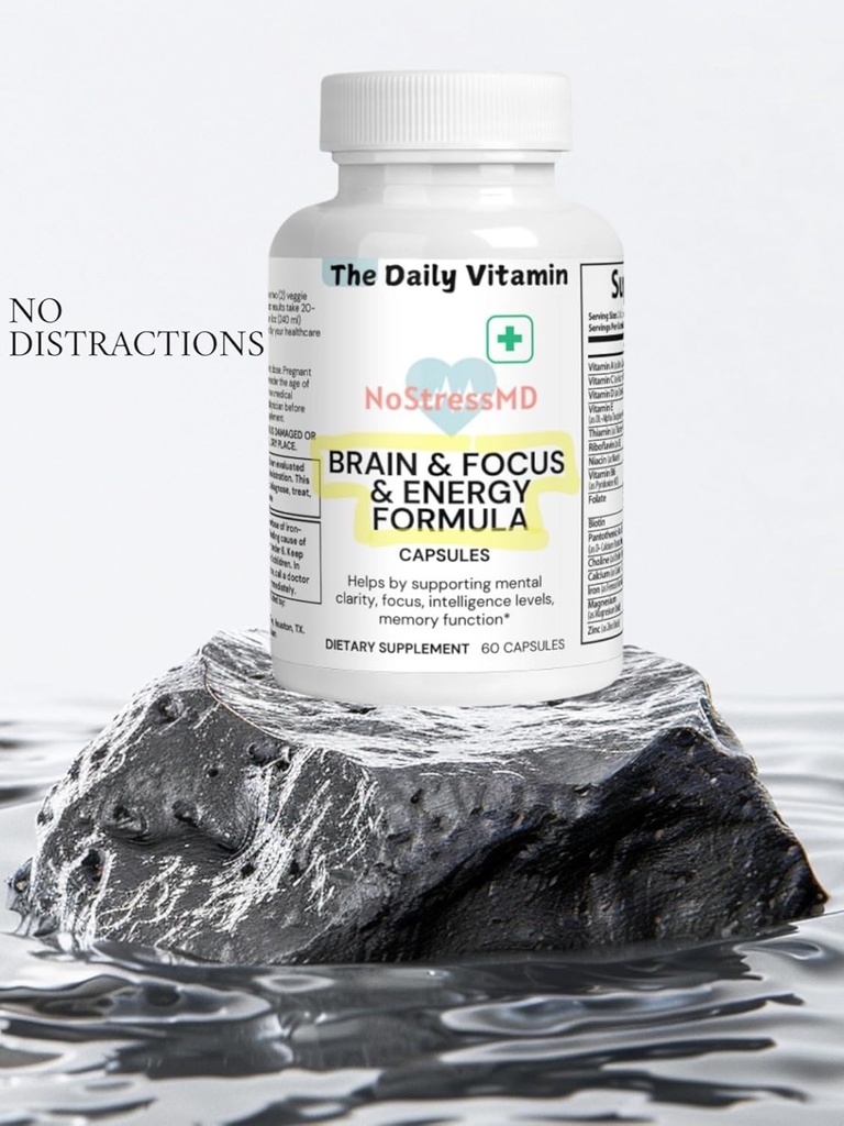 Chakra Wealth Brain og Focus Chakra Brain & Focus Kosttilskud - Maksimere Produktivitet & Minimere Distraktion (60 kapsler)