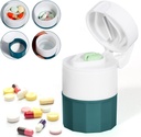 Pill Crusher og Cutter, Pill Grinder til små piller og vitaminer, Pill Crusher Grinder Fine Powder, 4-1- Medicin Pulverizer Grinder, Pill Cutter med Medicine Storage