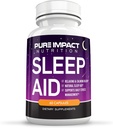 10- in-1 Natural Sleep Aid Kapsler 124; Ikke-Habit Forming Supplement for Længere Deeper Hvile med Calcium, Kamille, Goji, St Johns Wort, 10 Mg Melatonin - 60 Kapsler