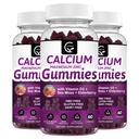 Calcium Magnesium Zink Gummier med høj absorption Magnesium Glycinat Kalium - Plant Complex Calcium Magnesium 2: 1 Ratio, med D3 Sea Moss til Ben, Muskler, Immun & Sleep Support, Vegan-3 Pack