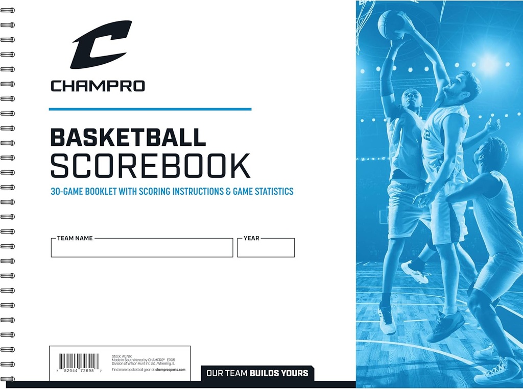 Champro Basketball Score Book (hvid)