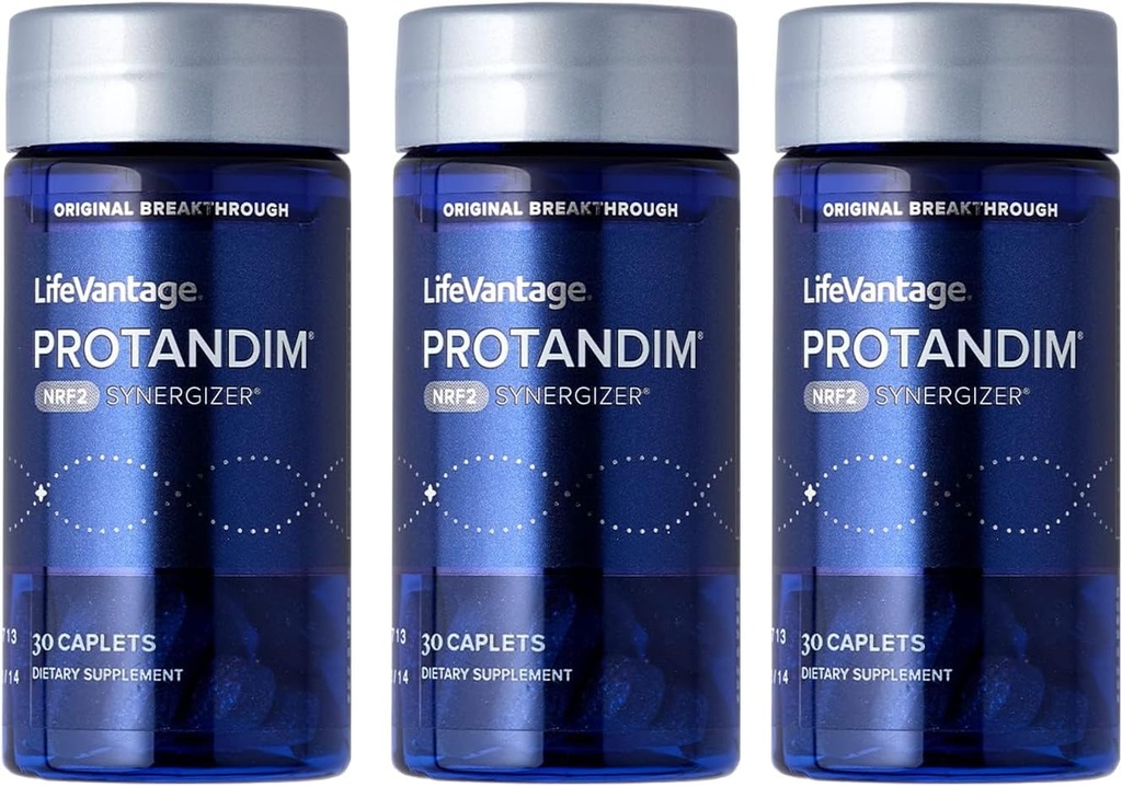 Protandim Nrf2 Synergizer 90 Caps (3 flasker) Nrf2 Aktivator, sund aldring supplement, antioxidanter bekæmpe oxiderende stress, 5 Herb Blend, Understøtter Cellular sundhed, Ashwagandha, gurkemeje, Mælk tidsel