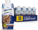 Glucerna Protein Smart Diabetes Care Shake, Chocolate, Diabetic Meal Erstatning to Support Blood Sugar Management, 30g Protein, 150 kalorier, Klar til at drikke, 11-fl- oz flaske, 12 Pack