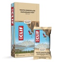 Clif Bars - Energy Bars - Hvid Chokolade Macadamia Nut Flavor - Lavet med Økologisk Havre - Plant baserede fødevarer - Vegetar - Kosher (2.4 Ounce Protein Bars, 12 Greve) Packaging May Vary
