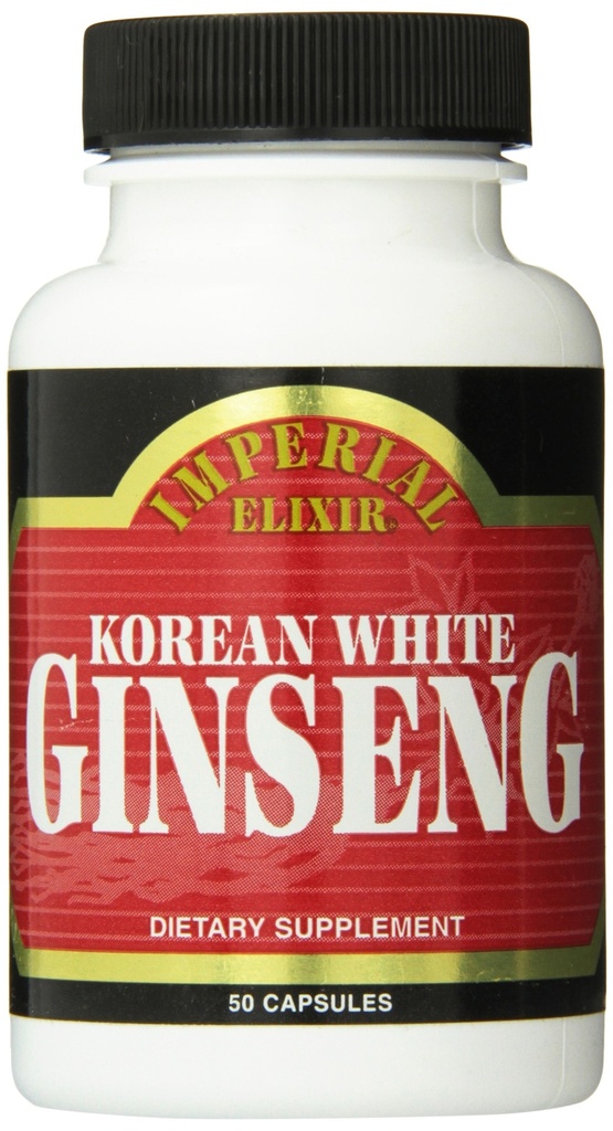 Imperial Elixir Koreansk Hvid Ginseng, 500 Mg, 50 Greve