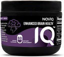 IQ - 11- in-1 Nootrop Brain Supplement: Understøtter hukommelse & kognition - Bioactive B- Complex w / 5- MTHF, L-Theanine, L-Tyrosin, Bacopa, Ginkgo, Huperzine - Vegan, Non- GMO, Koffein Free - 60 Greve