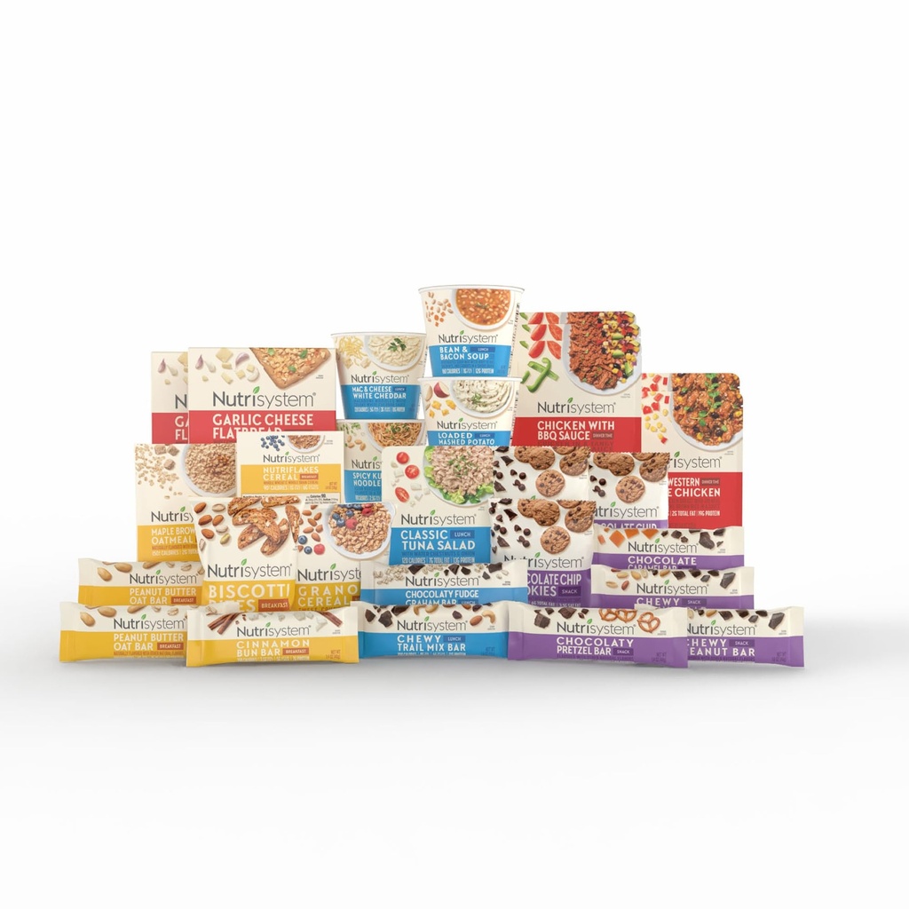 Nutrisysystem Medlemmernes favoritter ® 7-dages vægttab kit med 28 lækre måltider og snacks