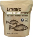 Anthony 's Hydrolyzed Marine Collagen Peptider, Gluten- Free, Paleo og Keto Friendly, Unflavored, 1- Pound
