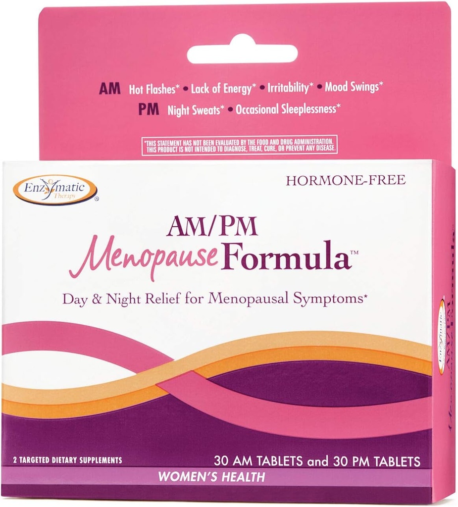 Enzymatisk terapi - AM / PM Menopause Formel - 60 faner