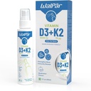 D3- vitamin og K2 oral spray (60 doser) - 75mcg, 3000 IE Multivitamin Spray- Muskmelon Flavor - Easy Absorption Oral vitamin D flydende supplement - Knogletilskud og immunspray til voksne
