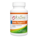 Wellness Resources Daily Super E - Tocotrienol Vitamin E Complex: Soy- Free Full Spectrum Vitamin E med Delta, Gamma & Alpha Tocotrienoler til Antioxidant Protection, Natural Source, Non- GMO (90 Caps)
