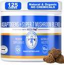 MediiPet 7 Mushrooms Immunochews - Mushroom supplement til hund - Buddy Guard for Dogs Lumps & Bumps - Reishi, Shiitake, Maitake, Tyrkiet Tail - Promote Wellness, Fight Oxidative Stress, Sund Aging