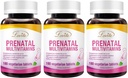 Lovita prenatale vitaminer med jern 27 mg, folinsyre 800mcg & Calcium, Vegan prenatale vitaminer til kvinder under og efter preganacy, ikke GMO, 180 vegetar prenatale piller (pakke med 3)