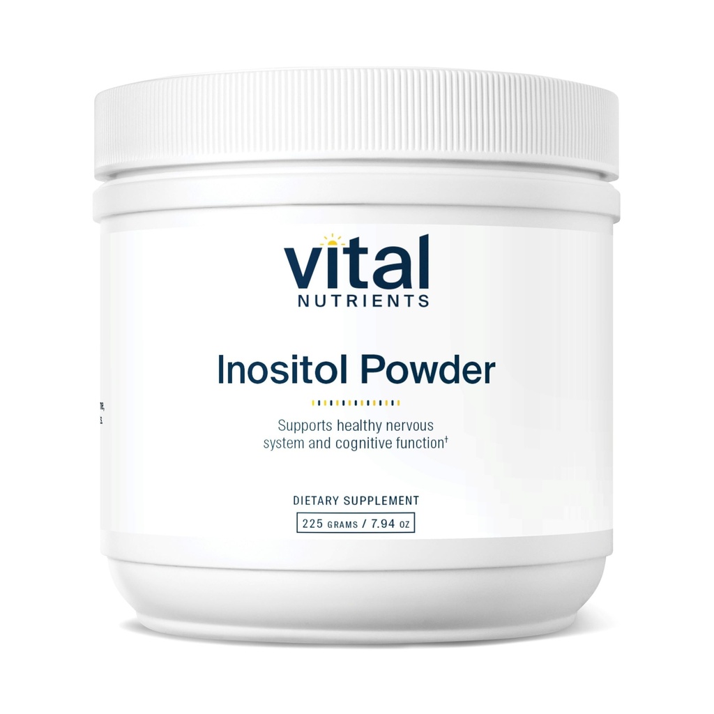 Vital Nutrients Inositol Powder Medical 124; Myo Inositol Supplement for kvinder og mænd Medical 124; Understøtter energi, nervesystem, Metabolisme & Ovarial Function * Medical 124; Vegan, Gluten, Dairy, Soy Free Medical 124; 56 Servering