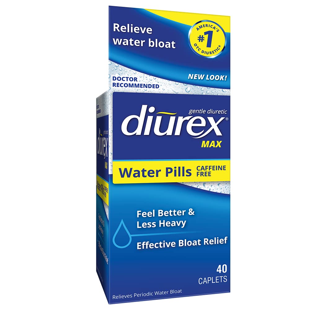 Diurex Max - Maksimal styrke Koffein Free Diuretic Water Pills - Relieve Water Bloat
