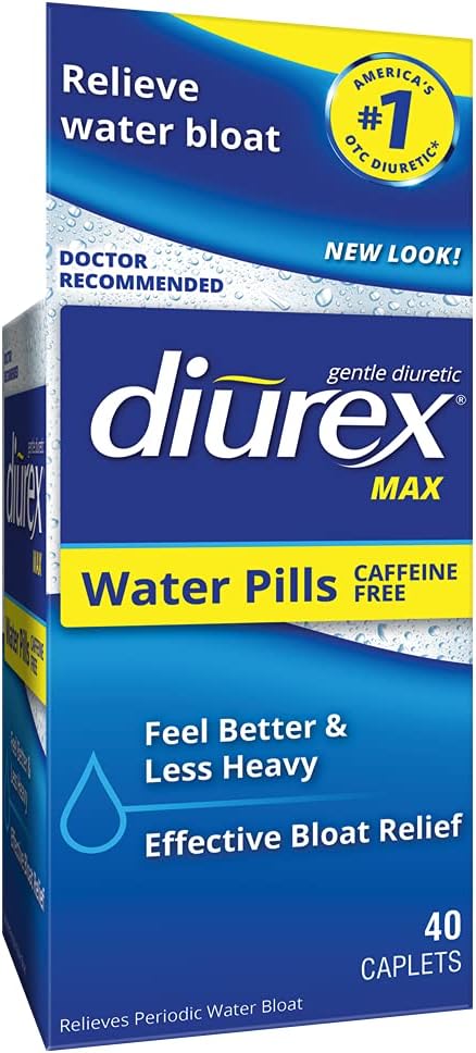 Diurex Max - Maksimal styrke Koffein Free Diuretic Water Pills - Relieve Water Bloat
