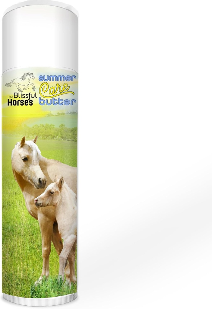 The Blissful Heste Sommer Care Sun Butter, Gentle Horse Solcreme, Easy- to- Anvend Equine Sunblock Solution, Must-Have Horse Essentials for All Day Sun Protection, 0,50 oz.