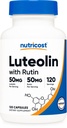 Nutricost Luteolin med Rutin Complex 100 mg (50mg Luteolin, 50mg Rutin) 120 Kapsler - Vegetarisk, Non- GMO, Gluten Free