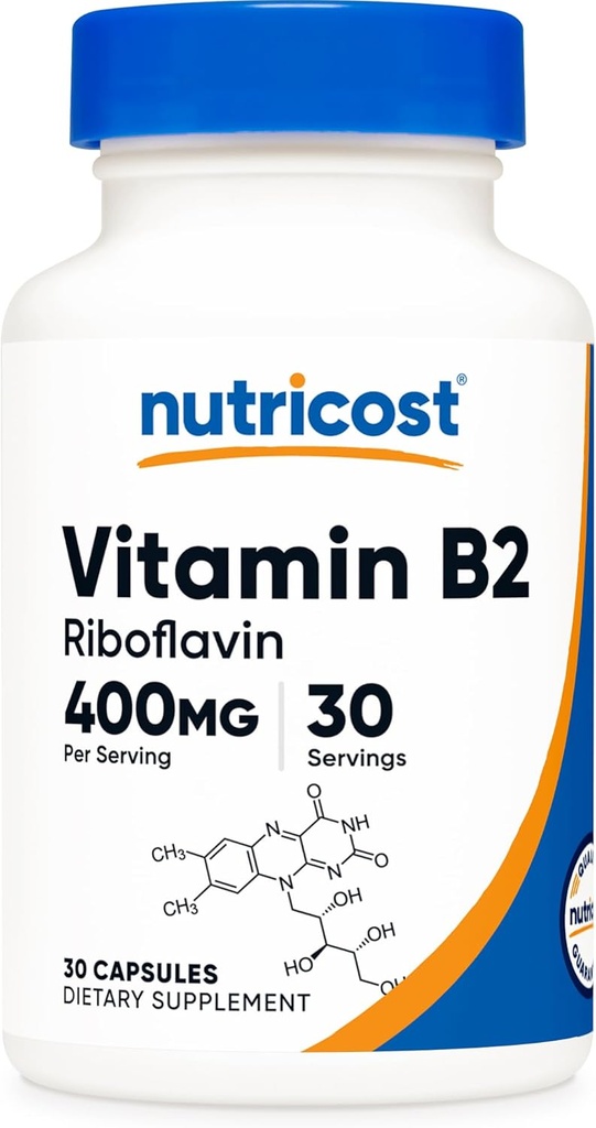 Nutricost Vitamin B2 Riboflavin kapsler