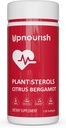 UpNourish Plant Steroler Citrus Bergamot Supplement med CoQ10, Omega 3, Olive Leaf, Gurkemeje Curcumin, Black Hvidløg og Niacin - 120 Softgels