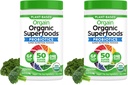 Orgain Organic Green Powder + 50 Superfood, Original - 1 milliarder Probiotika til Gut Health, Antioxidanter, Vegan, Plant Based, Gluten Free, Ikke GMO, Dairy Free Juice & Smoothie Mix - 0.62lb