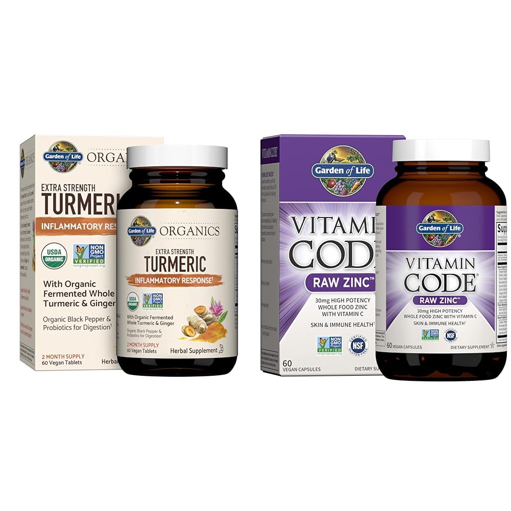 Livets have Gurkemeje Inflammatorisk respons 60 tabletter 100 mg Curcumin & Zinktilskud 30mg høj potens for immunsundhed