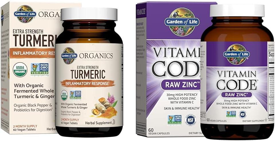 Livets have Gurkemeje Inflammatorisk respons 60 tabletter 100 mg Curcumin & Zinktilskud 30mg høj potens for immunsundhed