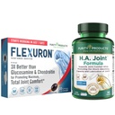 Renhedsprodukter Flexuron Joint Formel + H.A. Joint Flexuron (Krill Oil, lav molekylvægt Hyaluronsyre, Astaxanthin) - HA Joint (BioCell Collagen, Boswellia Serrata, Quercetin, H.A. + mere)