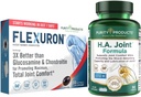Renhedsprodukter Flexuron Joint Formel + H.A. Joint Flexuron (Krill Oil, lav molekylvægt Hyaluronsyre, Astaxanthin) - HA Joint (BioCell Collagen, Boswellia Serrata, Quercetin, H.A. + mere)