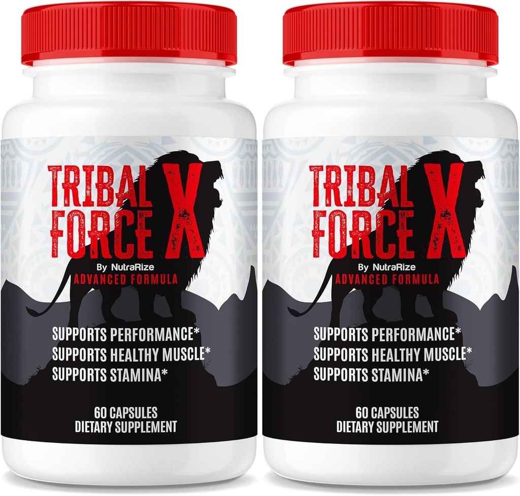 (2 Pack) Tribal Force X Kapsler, TribalForceXL Max Performance Support til mænd, TribalForce X Alle naturlige piller, TribalForces XXL Mand Formel for vedvarende energi, TribalForces X anmeldelse (120 Kapsler)