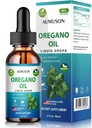Oregano Oil Liquid Drops med Carvacrol, E-vitamin - 6 måneders levering olie af Oregano Drops Tincture Extract, Rense, Detox, immunforsvar, fordøjelig Gut sundhed - Pure Vegan Herbal Oregano Oil 2oz