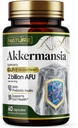 Bygget af Nature Akkermansia Muciniphila Probiotic Supplement - 2 milliarder AFU - Understøtter GLP-1, immunforsvar og fordøjelsesbesvær Gut Sundhed - 60 forsinkede frigivelseskapsler