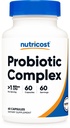 Nutricost Probiotic Complex (> 1 milliarder CFU) 60 kapsler - Glutenfri, ikke-GMO