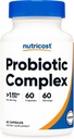 Nutricost Probiotic Complex (> 1 milliarder CFU) 60 kapsler - Glutenfri, ikke-GMO